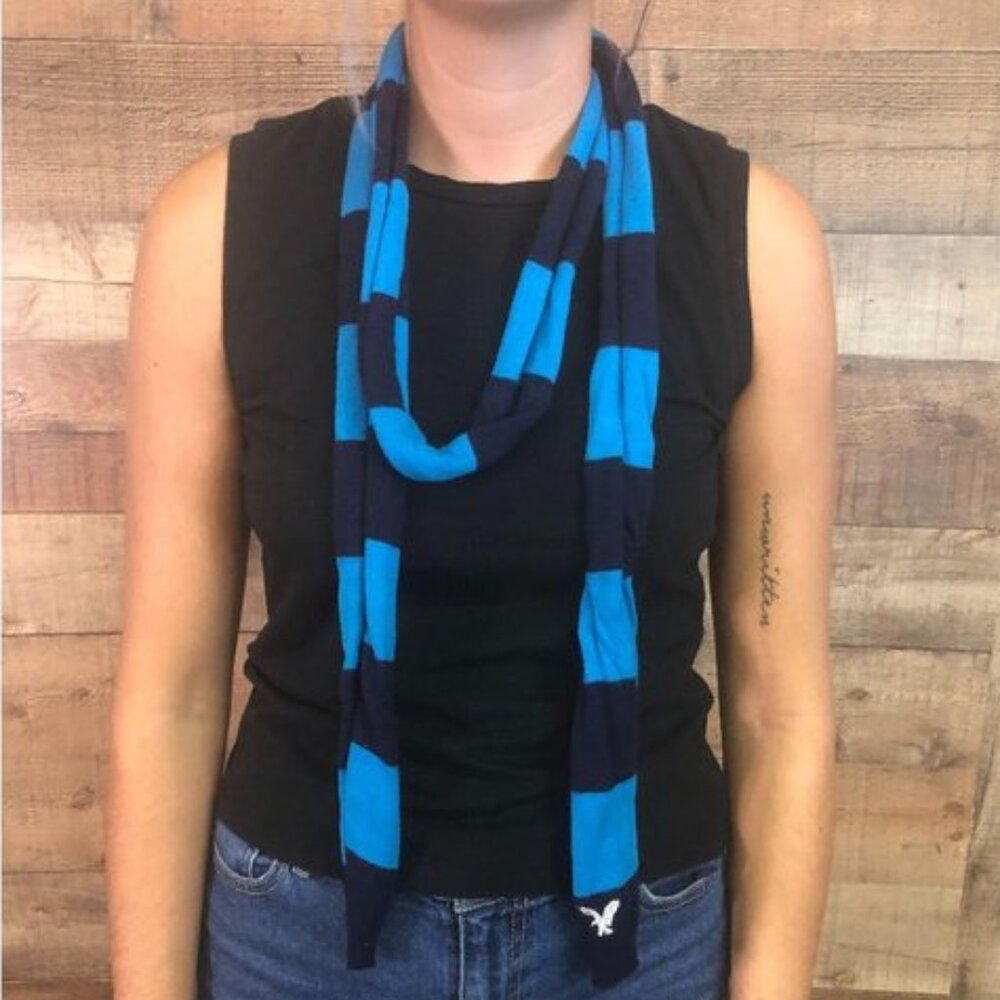 Blue Striped American Eagle Outfitters Scarf